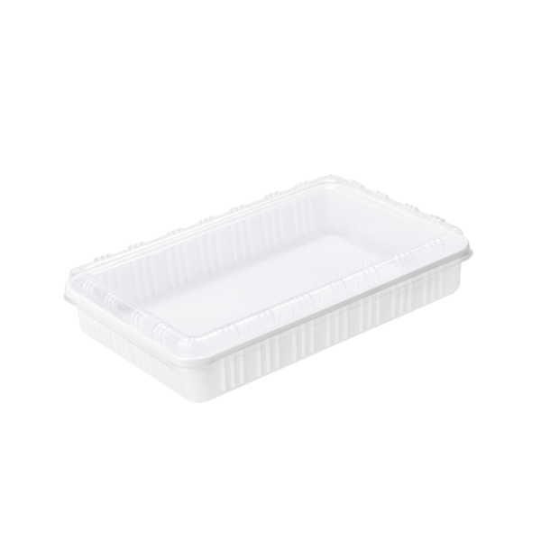 กล่องสำหรับใส่อาหารจานเดียว ขนาด 15.8×25.1×3.7 ซม. – กล่องอาหาร #002