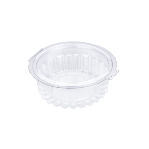 กล่องพับพลาสติกใสทรงกลม ขนาด 9.8x3.5 ซม. E102