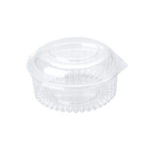 กล่องพับพลาสติกใสทรงกลม ขนาด 15.0x9.1 ซม. E117