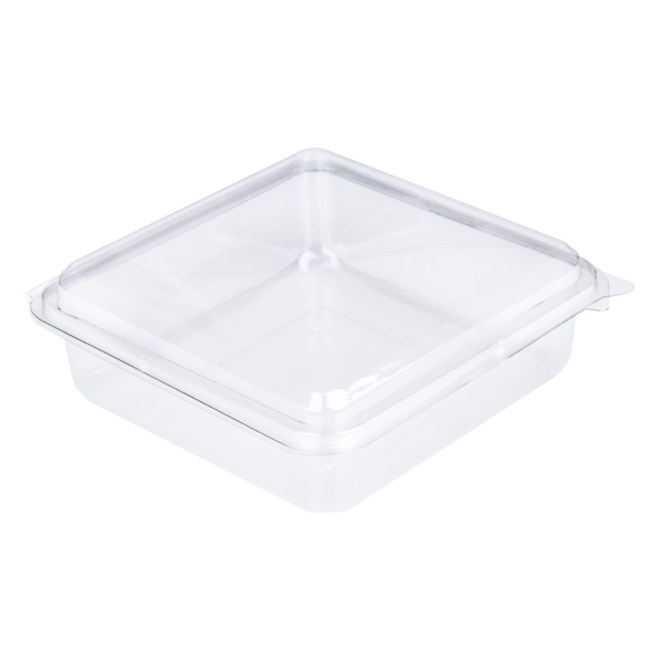 กล่องพับบรรจุอาหาร และขนมทั่วไป ขนาด 13.4×13.4×5.1 ซม. E130