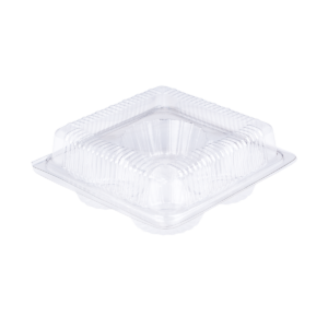 กล่องพลาสติกฝาพับ ขนาด 11.0x11.0x5.0 ซม. E131