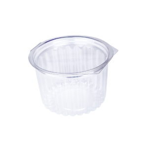 กล่องพับพลาสติกใสทรงกลม ขนาด 9.7x7.0 ซม. E95