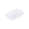 กล่องพลาสติกฝาพับใส่ไข่ไก่ 4 ฟอง ขนาด 10.7×11.5×6.7 ซม. – 4 Cavity Eggs