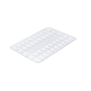 ถาดอเนกประสงค์ สำหรับอาหารแห้งต่างๆ ขนาด 18.2x18.2x4.0 ซม. - PET 25