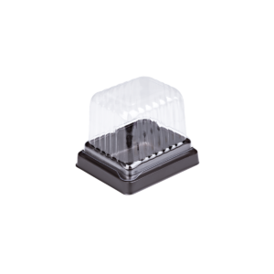 บรรจุภัณฑ์ถาดสีน้ำตาลและฝา เหมาะสำหรับใส่เบเกอรี่ และขนมต่าง ๆ ขนาดเล็ก ขนาด 5.1x6.0x6.2 ซม. - E104