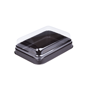 บรรจุภัณฑ์ถาดและฝา เหมาะสำหรับใส่เบเกอรี่ และขนมทั่วไป ขนาด 8.1x11.4x3.6 ซม. - Away Low