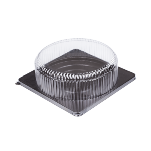 บรรจุภัณฑ์ฐานเหลี่ยมสีน้ำตาลและฝา เหมาะสำหรับใส่เค้กทรงกลมขนาด 2 ปอนด์ - Cake 2 Pound