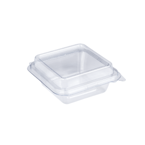 กล่องสำหรับใส่อาหารจานเดียว ขนาด 10.0x10.0x5.3 ซม. - Cube Box กล่องสี่เหลี่ยมจัตุรัส