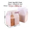 ถุงขนมปัง Toast Bag-WH Size S (13×28.5+10 cm.)