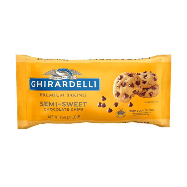 GHIRARDELLI SEMI-SWEET CHOCOLATE CHIPS