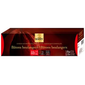 CACAO BARRY Chocolate Bar (44%) 1 X 8 Cm : (300 Pcs / box)