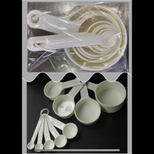 Combo Set ถ้วยตวง และ ช้อนตวง พลาสติก