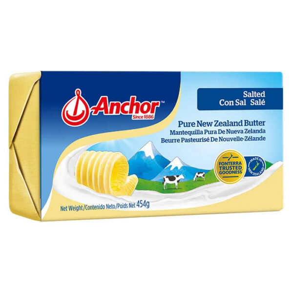 เนยสดแองเคอร์ ชนิดเค็ม ANCHOR Salted Butter 454 g
