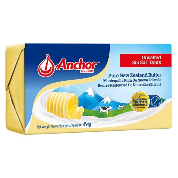 เนยสดแองเคอร์ ชนิดจืด ANCHOR Unsalted Butter 454 g