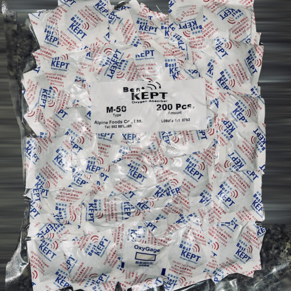 Best Kept Oxygen Absorber แพคละ 200 ซอง ใช้ป้องกันกลิ่นหืนและการขึ้นราของอาหาร