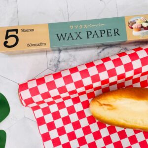Wax Paper ลายตารางขาวแดง